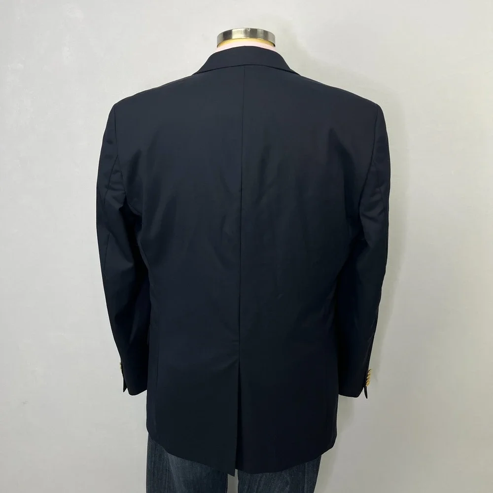 Brooks‎ Brothers 346 Blazer Mens 42L Sheep Gold Button Quiet Luxury Sport Coat